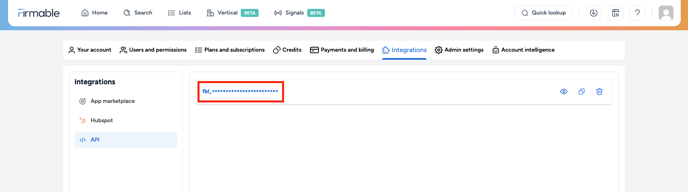 5 api key generated