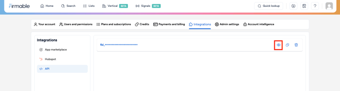 6 view api key