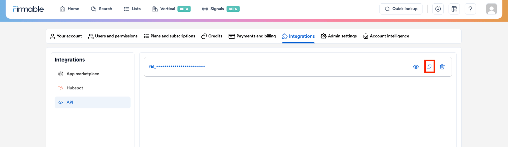 How to set up Firmable API