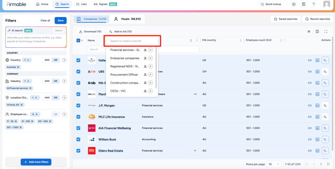 Creating list name