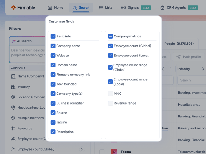 Customise exports - Background (1)