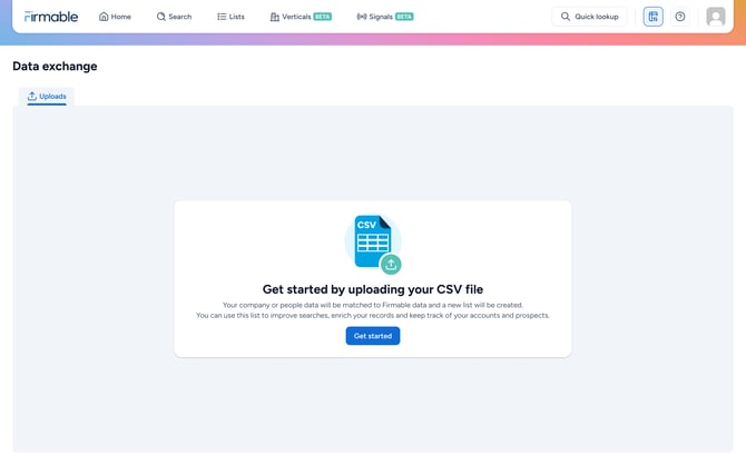Enrichment blank screen