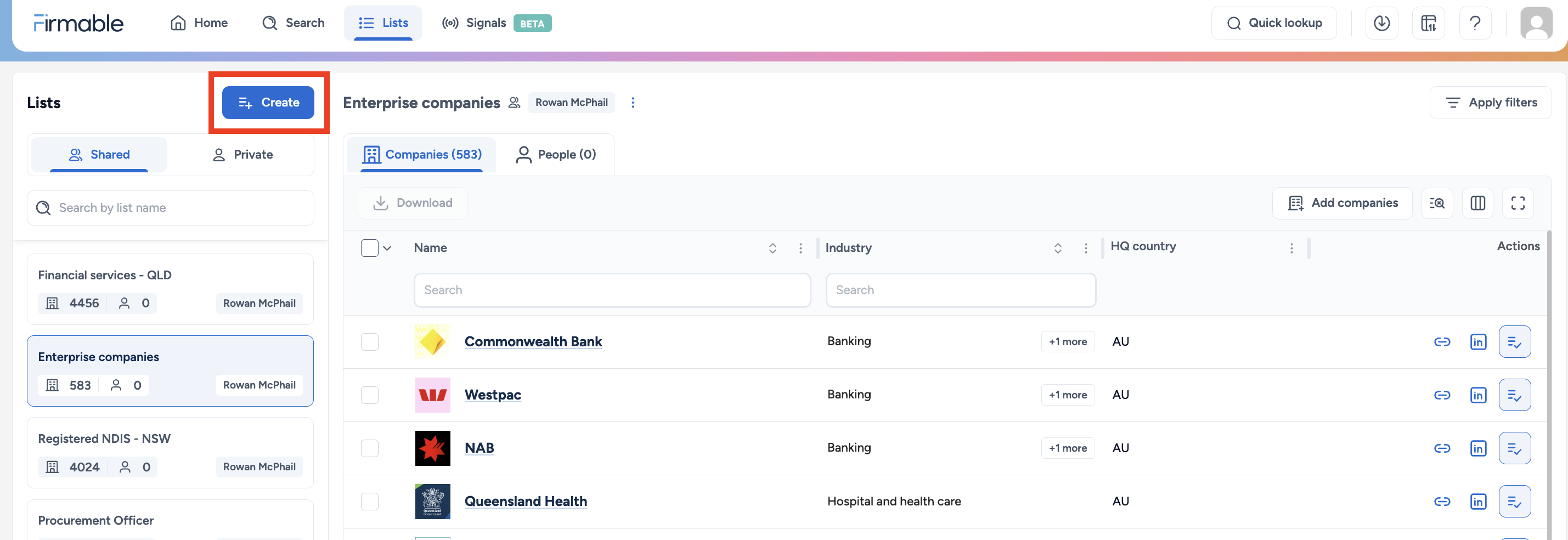 Only All List How to create and manage lists