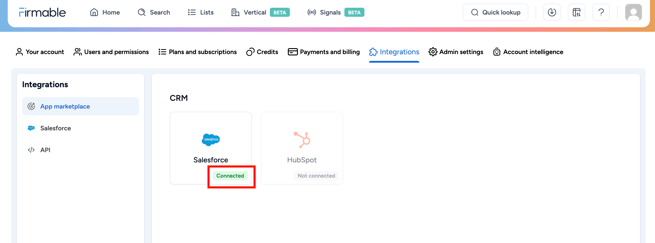 Salesforce connected