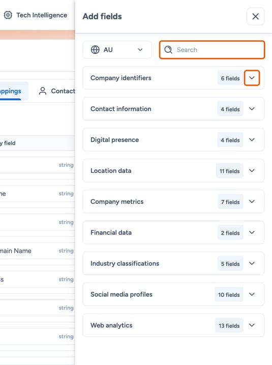 Search box highlighted