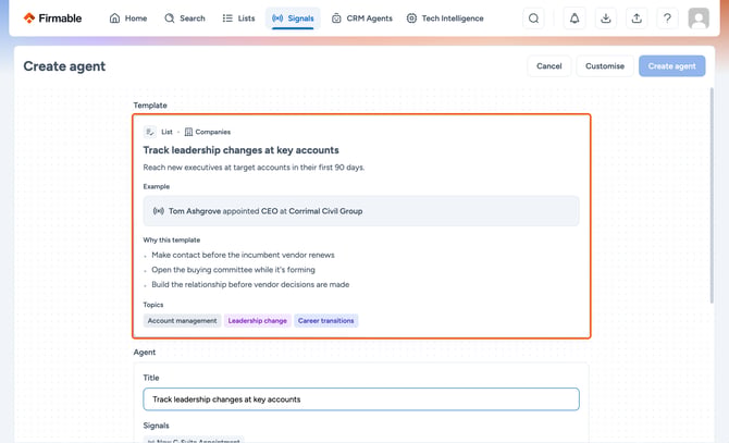 How to use Signal Templates