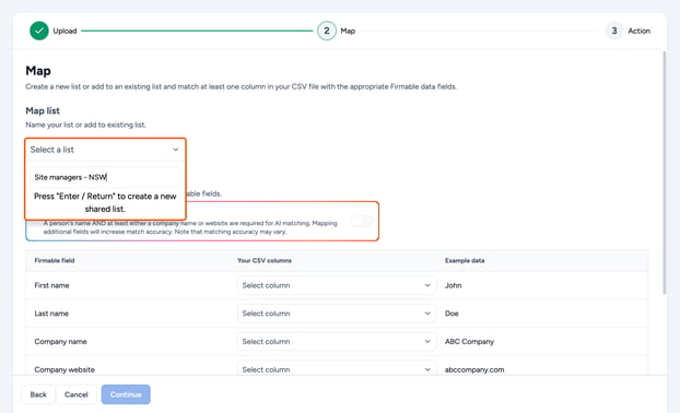 How to use the data upload and enrichment exchange