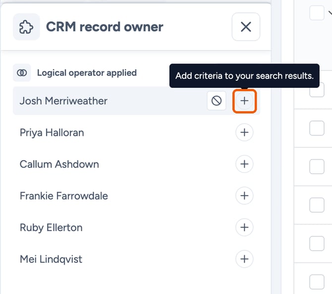 Include icon on a record owner highlighted