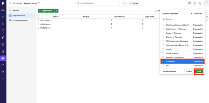 locate newly created custom id and save-1