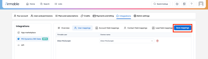 save mappings
